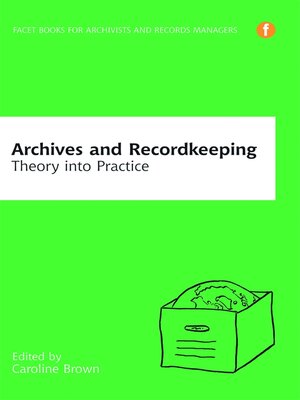 cover image of Archives and Recordkeeping